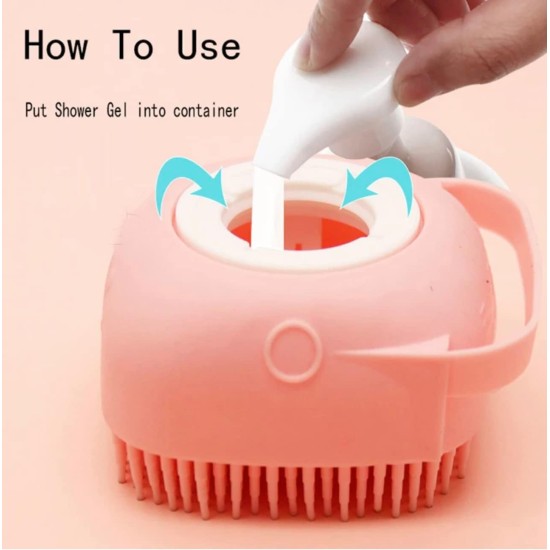 Generic HMJO Pet Bath Brush Washing Brush Grooming Brush with Shampoo Storage Massage Brush for Dogs and Cats Shower Care Acrylic Generic HMJO Pet Bath Brush Washing Brush Grooming Brush with Shampoo Storage Massage Brush for Dogs and Cats Shower Care Acrylic