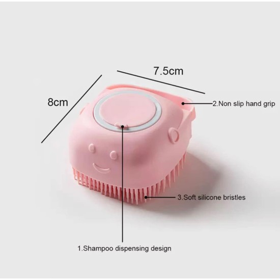 Generic HMJO Pet Bath Brush Washing Brush Grooming Brush with Shampoo Storage Massage Brush for Dogs and Cats Shower Care Acrylic Generic HMJO Pet Bath Brush Washing Brush Grooming Brush with Shampoo Storage Massage Brush for Dogs and Cats Shower Care Acrylic