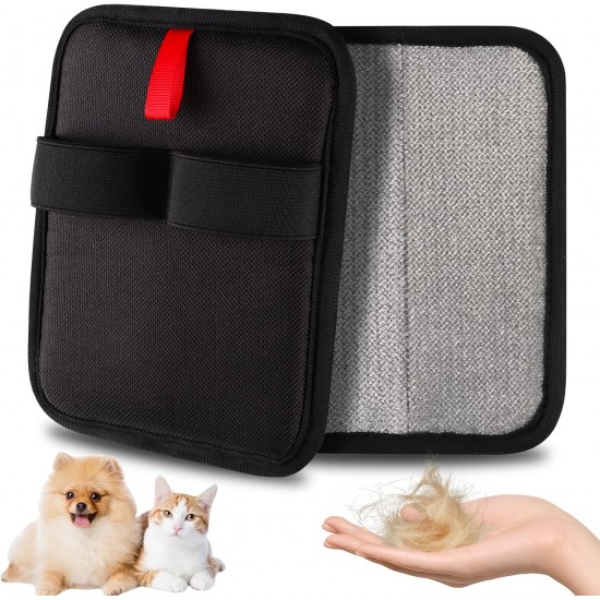 Generisch Pet Hair Remover Glove, Reusable Pet Grooming Gloves, Double Sided Pet Growing Gloves, for Couch, Furniture, Carpet, Car Seat (2 Pieces) Generisch Pet Hair Remover Glove, Reusable Pet Grooming Gloves, Double Sided Pet Growing Gloves, for Couch, Furniture, Carpet, Car Seat (2 Pieces)