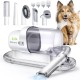 Gimars 2.3 L Dog Clipper with Vacuum Cleaner, 12000 K Pa Suction Power Dog Vacuum Cleaner Quiet Clipper Cat Dog Hair Trimmer with 5 Care Tools, Pet Hair Remover with Dog Brush