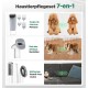 Gimars 2.3 L Dog Clipper with Vacuum Cleaner, 12000 K Pa Suction Power Dog Vacuum Cleaner Quiet Clipper Cat Dog Hair Trimmer with 5 Care Tools, Pet Hair Remover with Dog Brush