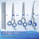 Gimars 4CR Dog Scissors Set Professional 6-in-1 Dog Scissors Grooming Scissors with Bullet Tip, Wear-Proof Titanium-Coated Fur Scissors for Dogs for Cats and Other Animals