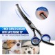 Gimars 4CR Dog Scissors Set Professional 6-in-1 Dog Scissors Grooming Scissors with Bullet Tip, Wear-Proof Titanium-Coated Fur Scissors for Dogs for Cats and Other Animals