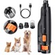 Gimars Dog Nail File, Adjustable 6 Speed Levels Nail Drill Bit for Dogs with Double LED Light, Pet Nail Cutter Rechargeable Nail File for Dogs via USB Gimars Dog Nail File, Adjustable 6 Speed Levels Nail Drill Bit for Dogs with Double LED Light, Pet Nail Cutter Rechargeable Nail File for Dogs via USB