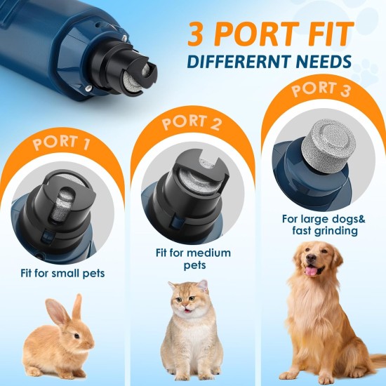 GlasFlength Claw Grinder and Claw Scissors for Dogs, 5-Speed Claw Cutter for Dogs with 2 LED Light Claw Grinder Dog Claws Cutter for Large Medium Small Dogs and Cats GlasFlength Claw Grinder and Claw Scissors for Dogs, 5-Speed Claw Cutter for Dogs with 2 LED Light Claw Grinder Dog Claws Cutter for Large Medium Small Dogs and Cats