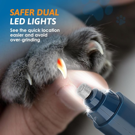 GlasFlength Claw Grinder and Claw Scissors for Dogs, 5-Speed Claw Cutter for Dogs with 2 LED Light Claw Grinder Dog Claws Cutter for Large Medium Small Dogs and Cats GlasFlength Claw Grinder and Claw Scissors for Dogs, 5-Speed Claw Cutter for Dogs with 2 LED Light Claw Grinder Dog Claws Cutter for Large Medium Small Dogs and Cats