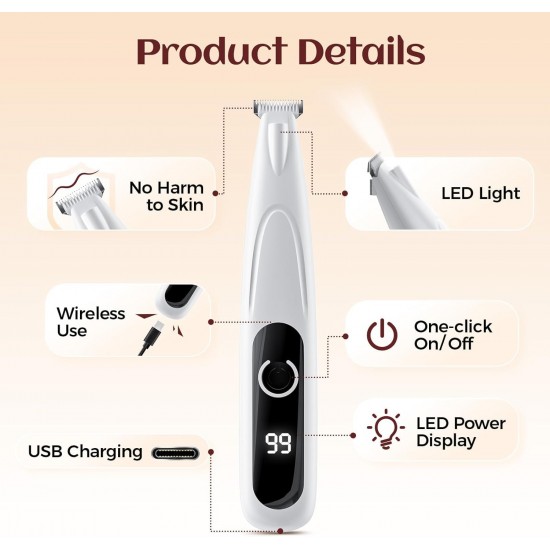 GlasFlength Pet Pedicure Tool for Dogs, Cats, Dogs, Pedicure Tools, Rechargeable LED Light Pedicure Tools GlasFlength Pet Pedicure Tool for Dogs, Cats, Dogs, Pedicure Tools, Rechargeable LED Light Pedicure Tools