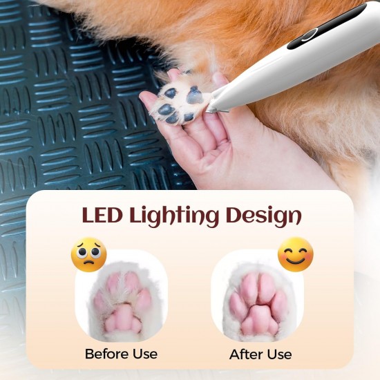 GlasFlength Pet Pedicure Tool for Dogs, Cats, Dogs, Pedicure Tools, Rechargeable LED Light Pedicure Tools GlasFlength Pet Pedicure Tool for Dogs, Cats, Dogs, Pedicure Tools, Rechargeable LED Light Pedicure Tools