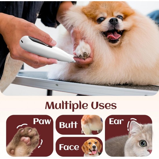 GlasFlength Pet Pedicure Tool for Dogs, Cats, Dogs, Pedicure Tools, Rechargeable LED Light Pedicure Tools GlasFlength Pet Pedicure Tool for Dogs, Cats, Dogs, Pedicure Tools, Rechargeable LED Light Pedicure Tools