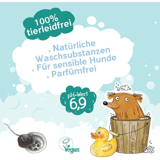 Glückstier Dog Shampoo, 250 ml, Replenishing Shampoo for All Dog Breeds, For Shiny, Easy-to-Comb Coat, Adapted pH Value, 100% Vegan & Cruelty Free Glückstier Dog Shampoo, 250 ml, Replenishing Shampoo for All Dog Breeds, For Shiny, Easy-to-Comb Coat, Adapted pH Value, 100% Vegan & Cruelty Free