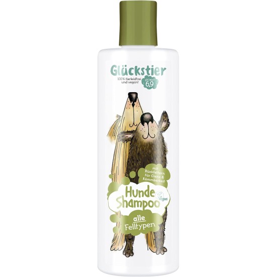 Glückstier Dog Shampoo, 250 ml, Replenishing Shampoo for All Dog Breeds, For Shiny, Easy-to-Comb Coat, Adapted pH Value, 100% Vegan & Cruelty Free Glückstier Dog Shampoo, 250 ml, Replenishing Shampoo for All Dog Breeds, For Shiny, Easy-to-Comb Coat, Adapted pH Value, 100% Vegan & Cruelty Free