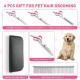 GoldOars Dog Scissors 6 in 1 Curved Dog Scissors Set Professional Stainless Steel Thinning Scissors for Cats - with 7.5 Inch Scissors Thinning Scissors, Curved Scissors, Grooming Comb