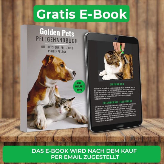 Golden Pets Special Brush I Pet Hair Remover, Dog Brush, Cat Brush I For Vehicle Upholstery & Textile Surfaces I Gentle Massage Effect for Dogs and Cats I + Free E-Book Care Manual (English language Golden Pets Special Brush I Pet Hair Remover, Dog Brush, Cat Brush I For Vehicle Upholstery & Textile Surfaces I Gentle Massage Effect for Dogs and Cats I + Free E-Book Care Manual (English language