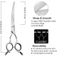 HASHIMOTO Dog Grooming Scissors, Curved Scissors for Dog Grooming, 6.5 Inch, 30 Degree Curved Blade, Lightweight Pet Scissors for Trimming Face and Paws HASHIMOTO Dog Grooming Scissors, Curved Scissors for Dog Grooming, 6.5 Inch, 30 Degree Curved Blade, Lightweight Pet Scissors for Trimming Face and Paws