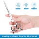 HASHIMOTO Dog Grooming Scissors, Curved Scissors for Dog Grooming, 6.5 Inch, 30 Degree Curved Blade, Lightweight Pet Scissors for Trimming Face and Paws HASHIMOTO Dog Grooming Scissors, Curved Scissors for Dog Grooming, 6.5 Inch, 30 Degree Curved Blade, Lightweight Pet Scissors for Trimming Face and Paws
