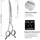 HASHIMOTO Dog Grooming Scissors, Curved Scissors for Dog Grooming, 7.5 Inches, 30 Degree Curved Blade, Lightweight Pet Scissors for Trimming Face and Paws HASHIMOTO Dog Grooming Scissors, Curved Scissors for Dog Grooming, 7.5 Inches, 30 Degree Curved Blade, Lightweight Pet Scissors for Trimming Face and Paws