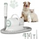 H.Koenig Dog Hair Vacuum Cleaner PAW400 Dog Cat Clippers Grooming Vacuuming Cutting and Brushing 9 Accessories Removable 1 Litre Container 3 Suction Speeds White H.Koenig Dog Hair Vacuum Cleaner PAW400 Dog Cat Clippers Grooming Vacuuming Cutting and Brushing 9 Accessories Removable 1 Litre Container 3 Suction Speeds White