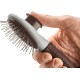 HUNTER SPA Self-Cleaning Brush for Dogs 22.5 x 8.0 cm L Grey / Brown HUNTER SPA Self-Cleaning Brush for Dogs 22.5 x 8.0 cm L Grey / Brown