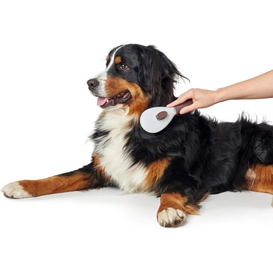 HUNTER SPA Self-Cleaning Brush for Dogs 22.5 x 8.0 cm L Grey / Brown HUNTER SPA Self-Cleaning Brush for Dogs 22.5 x 8.0 cm L Grey / Brown