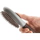 HUNTER SPA Self-Cleaning Brush for Dogs 22.5 x 8.0 cm L Grey / Brown HUNTER SPA Self-Cleaning Brush for Dogs 22.5 x 8.0 cm L Grey / Brown