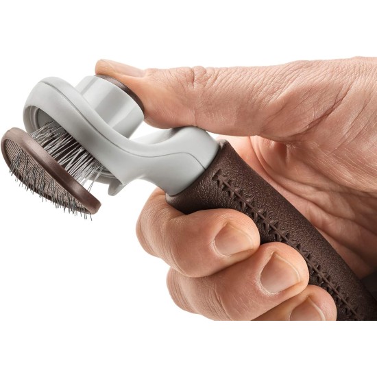 HUNTER SPA Self-Cleaning Slicker Brush for Dogs and Cats, 16.5 x 7.0 cm, S HUNTER SPA Self-Cleaning Slicker Brush for Dogs and Cats, 16.5 x 7.0 cm, S