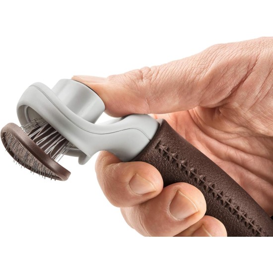 HUNTER SPA Self-Cleaning Slicker Brush for Dogs and Cats, 16.5 x 7.0 cm, S HUNTER SPA Self-Cleaning Slicker Brush for Dogs and Cats, 16.5 x 7.0 cm, S