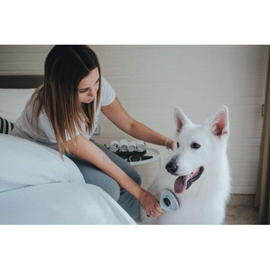 HUNTER SPA Slicker Brush Self-Cleaning for Dogs 17.0 x 9.0 cm M Grey / Brown HUNTER SPA Slicker Brush Self-Cleaning for Dogs 17.0 x 9.0 cm M Grey / Brown