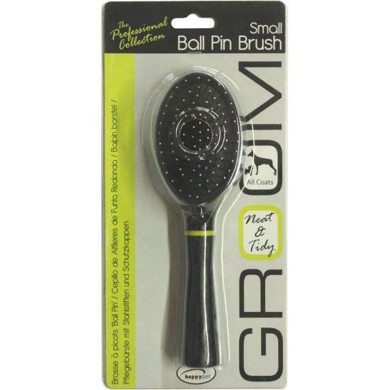 Happy Pet Groom Ball Pin Brush, Small Happy Pet Groom Ball Pin Brush, Small