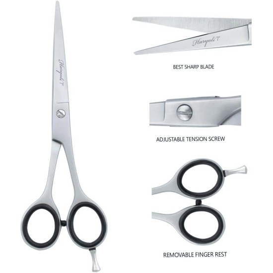 Haryali London Straight Dog Grooming Scissors 7 Inch Precision Stainless Steel Tools for Cats, Pet Hair, Trimming and Grooming Haryali London Straight Dog Grooming Scissors 7 Inch Precision Stainless Steel Tools for Cats, Pet Hair, Trimming and Grooming