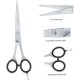 Haryali London Straight Dog Grooming Scissors 7 Inch Precision Stainless Steel Tools for Cats, Pet Hair, Trimming and Grooming Haryali London Straight Dog Grooming Scissors 7 Inch Precision Stainless Steel Tools for Cats, Pet Hair, Trimming and Grooming