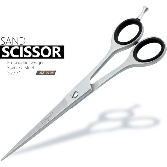 Haryali London Straight Dog Grooming Scissors 7 Inch Precision Stainless Steel Tools for Cats, Pet Hair, Trimming and Grooming Haryali London Straight Dog Grooming Scissors 7 Inch Precision Stainless Steel Tools for Cats, Pet Hair, Trimming and Grooming