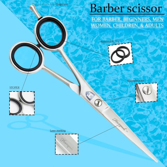 Haryali London Straight Dog Grooming Scissors 7 Inch Precision Stainless Steel Tools for Cats, Pet Hair, Trimming and Grooming Haryali London Straight Dog Grooming Scissors 7 Inch Precision Stainless Steel Tools for Cats, Pet Hair, Trimming and Grooming