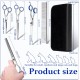 Hillylolly Dog Scissors Set Professional 6-in-1 Hair Scissors Dog Professional Dog Scissors Fur Scissors Long Hair Dog Scissors Grooming Scissors Set Dog Hair Scissors Rounded for Grooming Dog Cat Pet