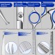 Hillylolly Dog Scissors Set Professional 6-in-1 Hair Scissors Dog Professional Dog Scissors Fur Scissors Long Hair Dog Scissors Grooming Scissors Set Dog Hair Scissors Rounded for Grooming Dog Cat Pet