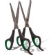Hundefreund Dog Scissors Set with Thinning Scissors for Grooming | Stainless Steel Scissors with Rounded Tip for Dog Grooming