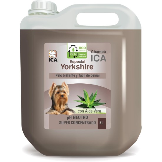 ICA CHPG19 Yorkshire Aloe Vera Shampoo pH Neutral Soft Silky Coat Lavender Fragrance 5L ICA CHPG19 Yorkshire Aloe Vera Shampoo pH Neutral Soft Silky Coat Lavender Fragrance 5L