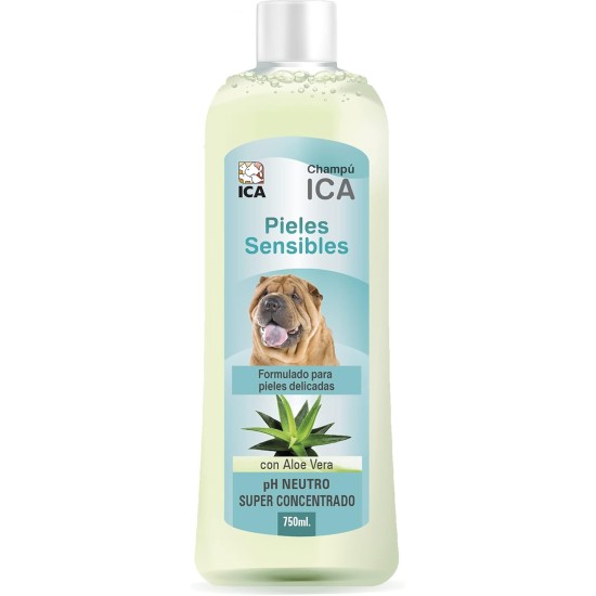 ICA chpm18 Shampoo for Sensitive Skin with Aloe Vera for Dogs ICA chpm18 Shampoo for Sensitive Skin with Aloe Vera for Dogs