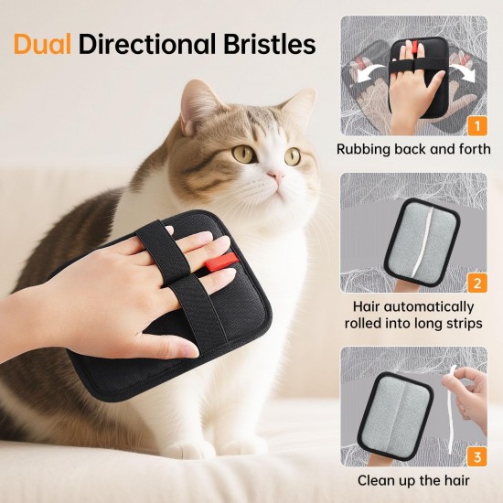 INABULETWO Static Pet Hair Removal Gloves Reusable Electrostatic Pet Hair Remover Grooming Gloves Brush Tool for Couch Furniture Carpet Car Seat 2 Pack INABULETWO Static Pet Hair Removal Gloves Reusable Electrostatic Pet Hair Remover Grooming Gloves Brush Tool for Couch Furniture Carpet Car Seat 2 Pack
