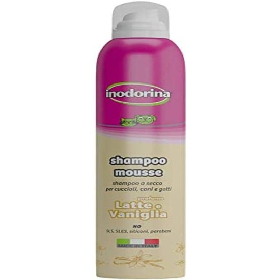 Inodorina Shampoo Mousse Aloe 300 ml. Inodorina Shampoo Mousse Aloe 300 ml.