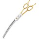 JASON 7.5 Inch Curved Thinning Scissors for Dogs 43 Teeth Professional Downward Curved Dog Scissors Made of Japanese 440C Stainless Steel Fur Scissors with Symmetrical Handle JASON 7.5 Inch Curved Thinning Scissors for Dogs 43 Teeth Professional Downward Curved Dog Scissors Made of Japanese 440C Stainless Steel Fur Scissors with Symmetrical Handle