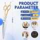 JASON 7.5 Inch Curved Thinning Scissors for Dogs 43 Teeth Professional Downward Curved Dog Scissors Made of Japanese 440C Stainless Steel Fur Scissors with Symmetrical Handle JASON 7.5 Inch Curved Thinning Scissors for Dogs 43 Teeth Professional Downward Curved Dog Scissors Made of Japanese 440C Stainless Steel Fur Scissors with Symmetrical Handle