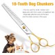 JASON 7.5 Inch Curved Thinning Scissors for Dogs 43 Teeth Professional Downward Curved Dog Scissors Made of Japanese 440C Stainless Steel Fur Scissors with Symmetrical Handle JASON 7.5 Inch Curved Thinning Scissors for Dogs 43 Teeth Professional Downward Curved Dog Scissors Made of Japanese 440C Stainless Steel Fur Scissors with Symmetrical Handle