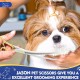 JASON 7.5 Inch Curved Thinning Scissors for Dogs 43 Teeth Professional Downward Curved Dog Scissors Made of Japanese 440C Stainless Steel Fur Scissors with Symmetrical Handle JASON 7.5 Inch Curved Thinning Scissors for Dogs 43 Teeth Professional Downward Curved Dog Scissors Made of Japanese 440C Stainless Steel Fur Scissors with Symmetrical Handle