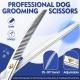 JASON 7.5 Inch Curved Thinning Scissors for Dogs 43 Teeth Professional Downward Curved Dog Scissors Made of Japanese 440C Stainless Steel Fur Scissors with Symmetrical Handle JASON 7.5 Inch Curved Thinning Scissors for Dogs 43 Teeth Professional Downward Curved Dog Scissors Made of Japanese 440C Stainless Steel Fur Scissors with Symmetrical Handle