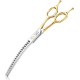 JASON 7.5 Inch Curved Thinning Scissors for Dogs 43 Teeth Professional Downward Curved Dog Scissors Made of Japanese 440C Stainless Steel Fur Scissors with Symmetrical Handle JASON 7.5 Inch Curved Thinning Scissors for Dogs 43 Teeth Professional Downward Curved Dog Scissors Made of Japanese 440C Stainless Steel Fur Scissors with Symmetrical Handle