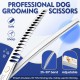 JASON 7.5 Inch Curved Thinning Scissors for Dogs 43 Teeth Professional Downward Curved Dog Scissors Made of Japanese 440C Stainless Steel Fur Scissors with Symmetrical Handle JASON 7.5 Inch Curved Thinning Scissors for Dogs 43 Teeth Professional Downward Curved Dog Scissors Made of Japanese 440C Stainless Steel Fur Scissors with Symmetrical Handle