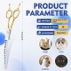 JASON 7.5 Inch Curved Thinning Scissors for Dogs 43 Teeth Professional Downward Curved Dog Scissors Made of Japanese 440C Stainless Steel Fur Scissors with Symmetrical Handle JASON 7.5 Inch Curved Thinning Scissors for Dogs 43 Teeth Professional Downward Curved Dog Scissors Made of Japanese 440C Stainless Steel Fur Scissors with Symmetrical Handle