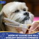 JASON 7.5 Inch Curved Thinning Scissors for Dogs 43 Teeth Professional Downward Curved Dog Scissors Made of Japanese 440C Stainless Steel Fur Scissors with Symmetrical Handle JASON 7.5 Inch Curved Thinning Scissors for Dogs 43 Teeth Professional Downward Curved Dog Scissors Made of Japanese 440C Stainless Steel Fur Scissors with Symmetrical Handle