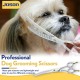 JASON 7.5 Inch Curved Thinning Scissors for Dogs 43 Teeth Professional Downward Curved Dog Scissors Made of Japanese 440C Stainless Steel Fur Scissors with Symmetrical Handle JASON 7.5 Inch Curved Thinning Scissors for Dogs 43 Teeth Professional Downward Curved Dog Scissors Made of Japanese 440C Stainless Steel Fur Scissors with Symmetrical Handle