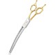 JASON 7.5 Inch Curved Thinning Scissors for Dogs 43 Teeth Professional Downward Curved Dog Scissors Made of Japanese 440C Stainless Steel Fur Scissors with Symmetrical Handle JASON 7.5 Inch Curved Thinning Scissors for Dogs 43 Teeth Professional Downward Curved Dog Scissors Made of Japanese 440C Stainless Steel Fur Scissors with Symmetrical Handle